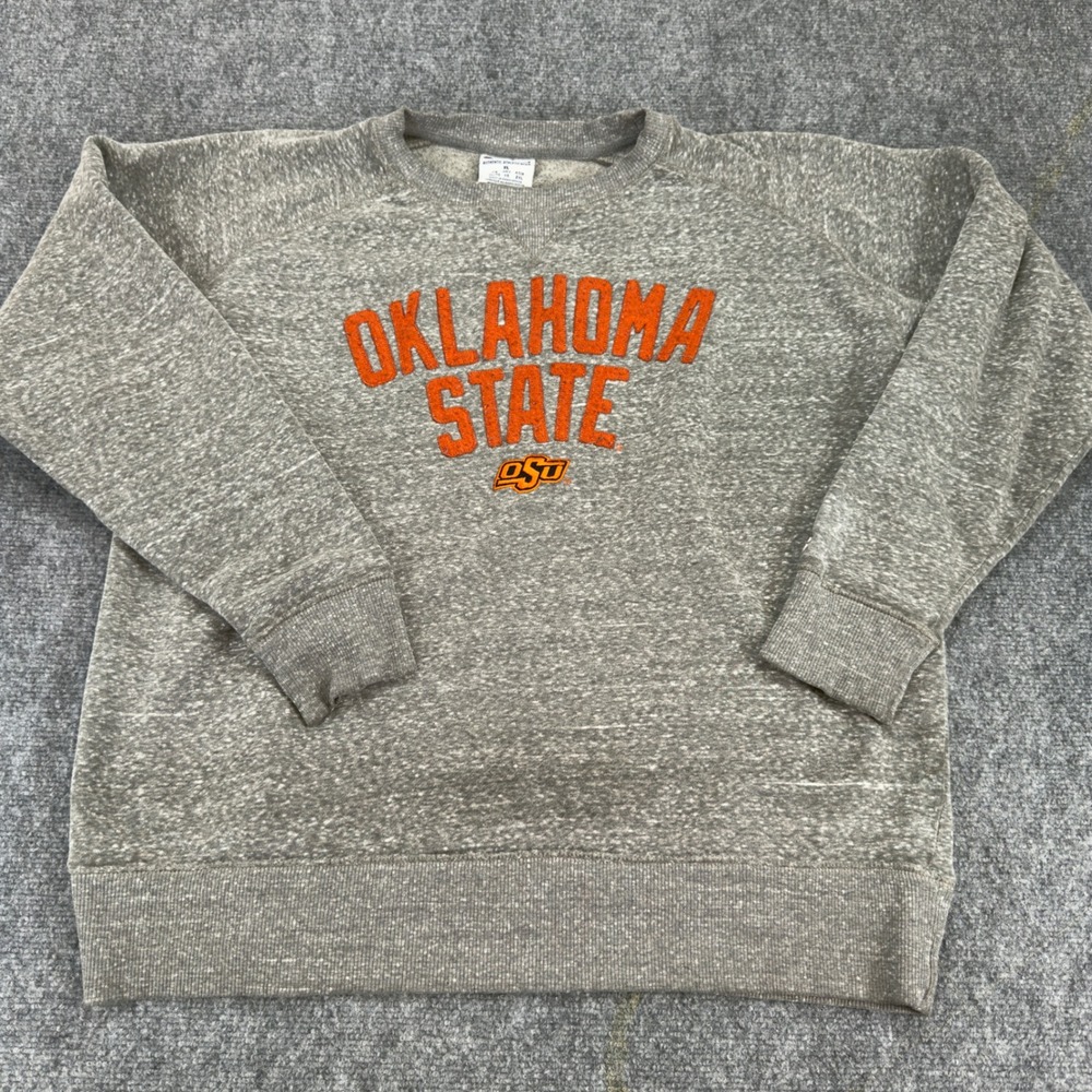 Champion Oklahoma State University Sweatshirt Heather Gray Size XL